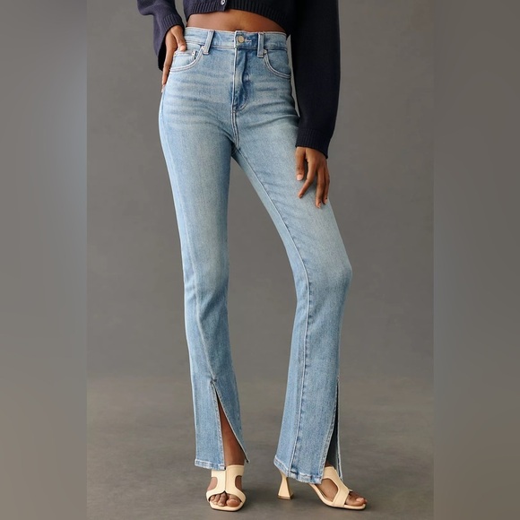 Pistola Teagan Front Slip High-Rise Vented Slim Jeans , sz 27 - Picture 11 of 11